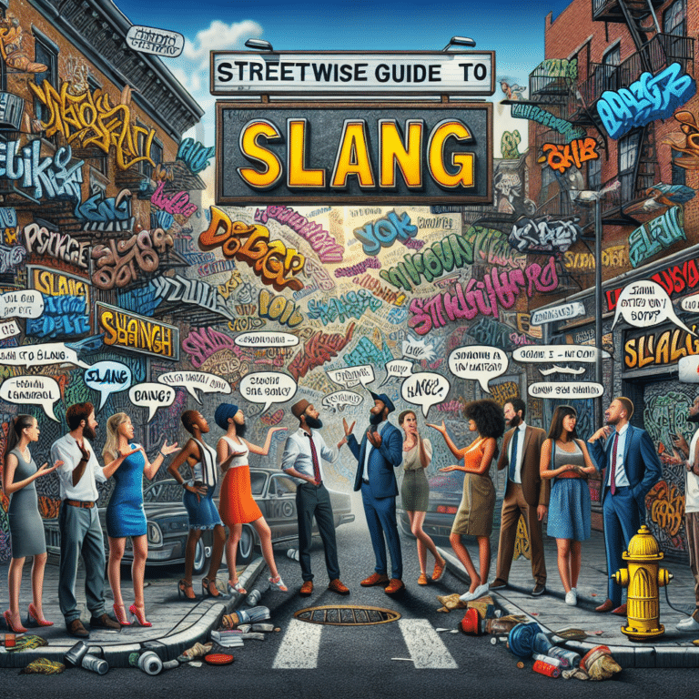 A Streetwise Guide to Slang Vocabulary