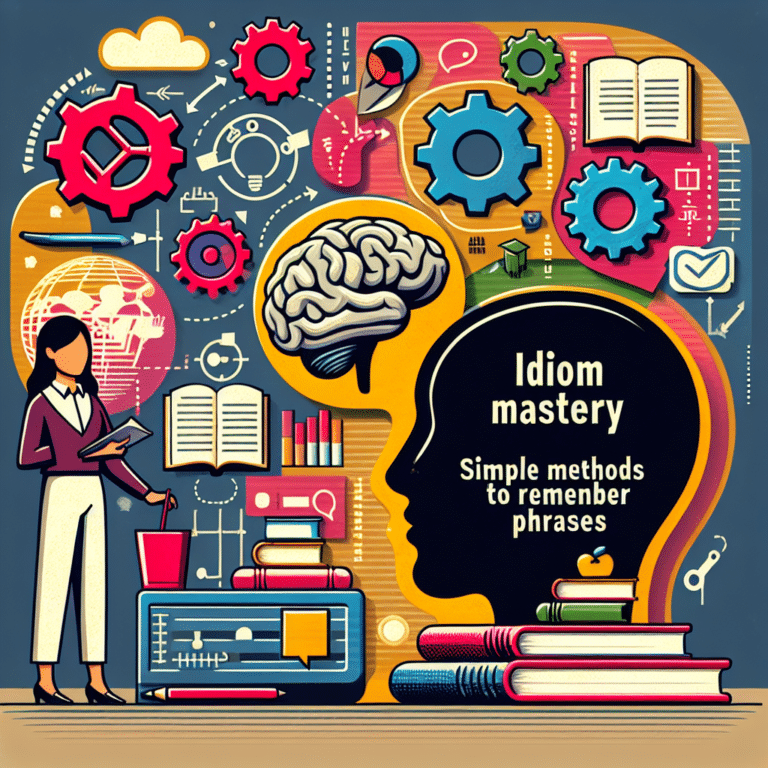 Idiom Mastery: Simple Methods to Remember Phrases