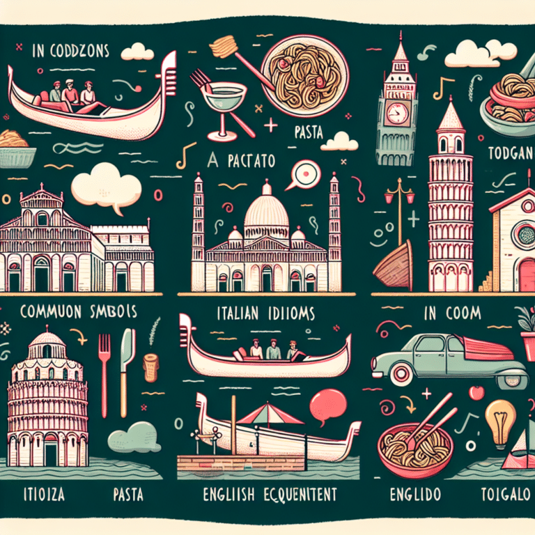 The Wackiest Italian Idioms and their English Equivalents